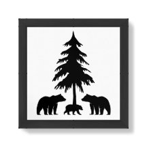 Bears in the Woods Wall Art