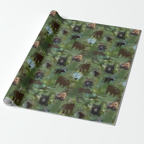 Bears in the Woods Wrapping Paper