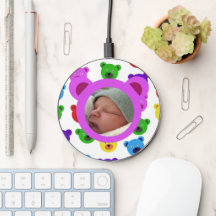 Bears in Violet Wireless Charger