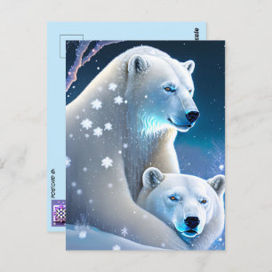 Bears in Winter, Postcrossing Postcard