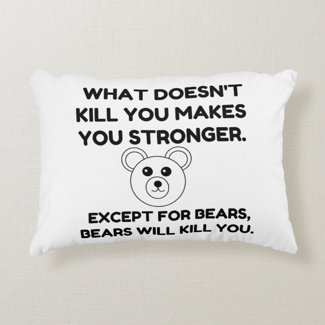 BEARS KILL ACCENT PILLOW (Front)