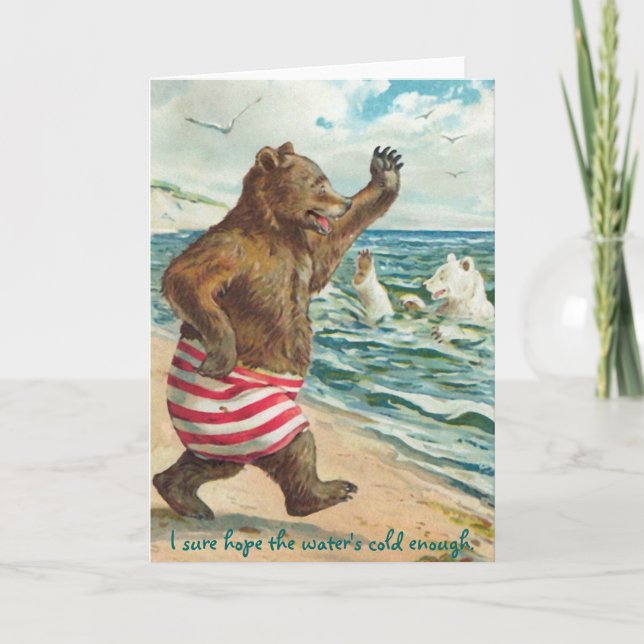 Bears Morning Swim Card (Front)
