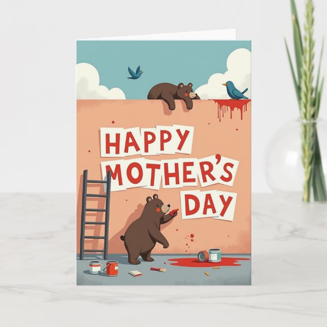 Bears Mothers Day Message Card (Front)