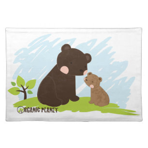 Bears Organic Planet Custom Table Placemat