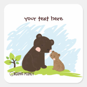 Bears Organig Planet Stickers