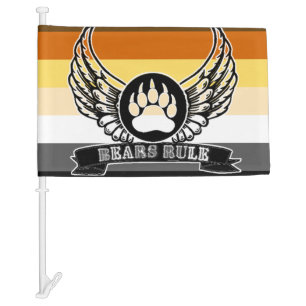 Bears Rule Gay Bear Pride Flag and Wings