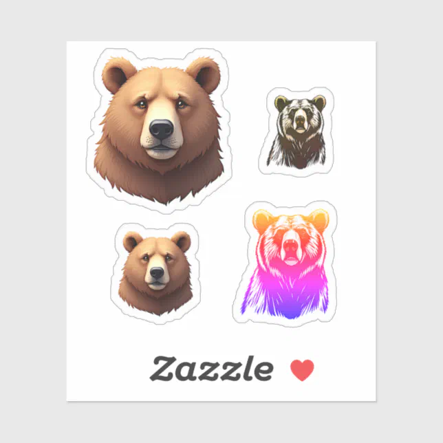 Bears stickersheet sticker | Zazzle