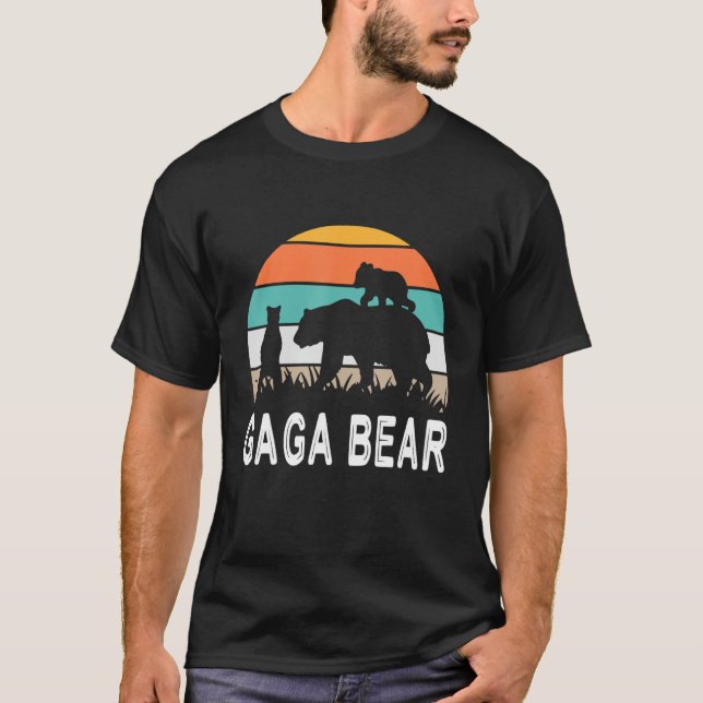 Bears Walking Together Happy Me Papa Daddy Grandpa T-Shirt (Front)