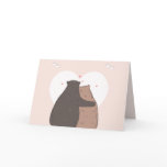 Bears watching Sunset in Love Valentines Day Holiday Card Bears watching Sunset in Love Valentines Day Holiday Card