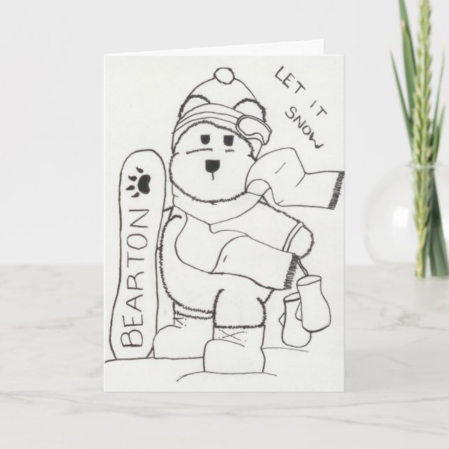 Bearton Bear Holiday Card (Front)