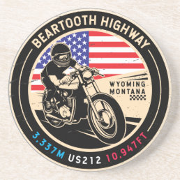 Beartooth Highway All American Roads Motorcycle  Coaster