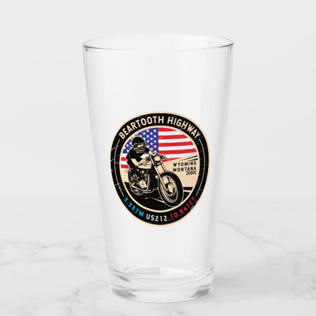 Beartooth Highway All American Roads Motorcycle Glass (Front)