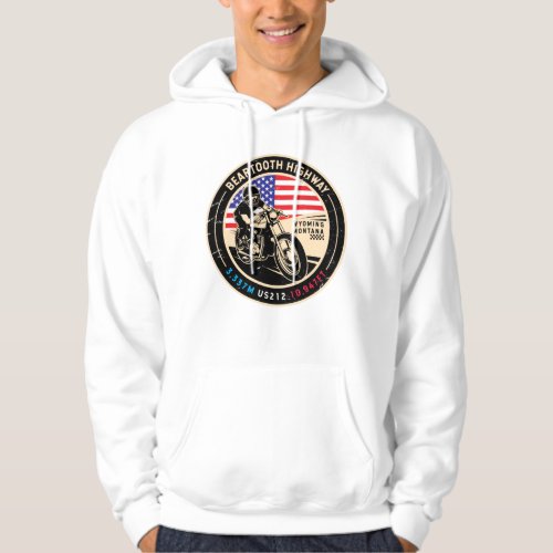 Beartooth Highway All American Roads Motorcycle Hoodie