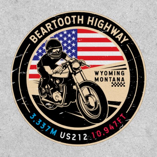 Beartooth Highway All American Roads Motorcycle Patch