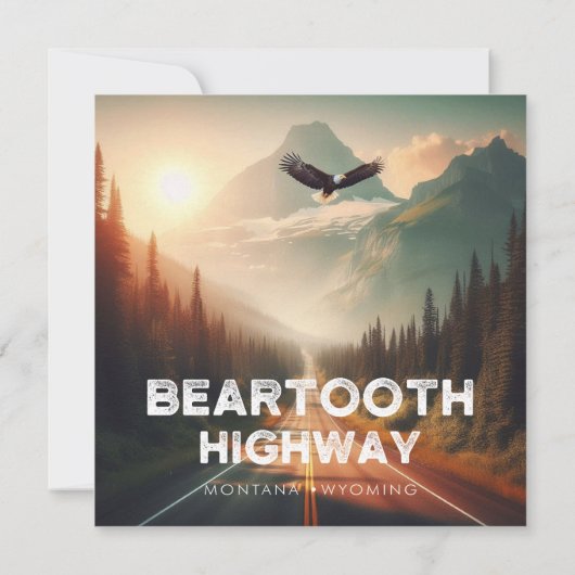 Beartooth Highway Montana Wyoming Eagle (Back)