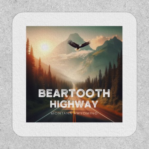 Beartooth Highway Montana Wyoming Eagle Patch