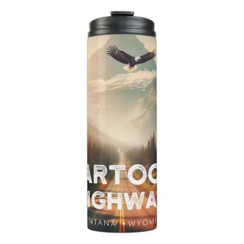 Beartooth Highway Montana Wyoming Eagle Thermal Tumbler