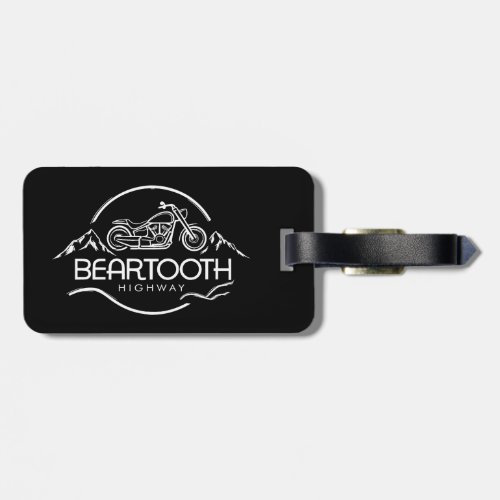 Beartooth Highway Montana Wyoming Motorcycle Luggage Tag