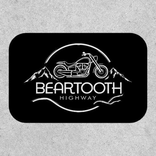 Beartooth Highway Montana Wyoming Motorcycle Patch