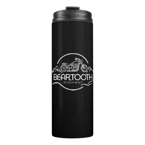 Beartooth Highway Montana Wyoming Motorcycle Thermal Tumbler