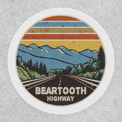 Beartooth Highway Montana Wyoming Mountains Patch