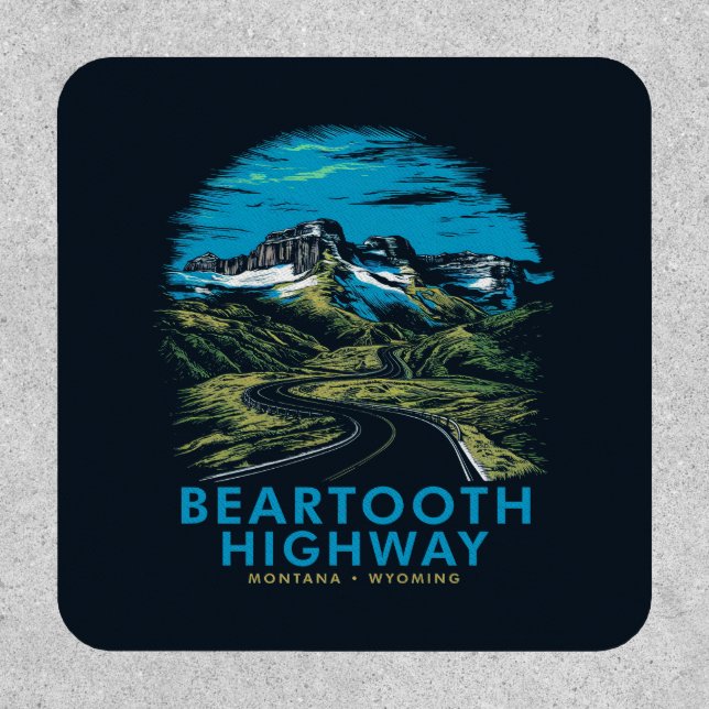 Beartooth Highway Montana Wyoming Vista Patch (Front)