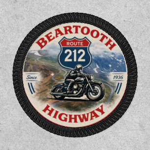 Beartooth Highway Route 212 motorcycle gifts Patch