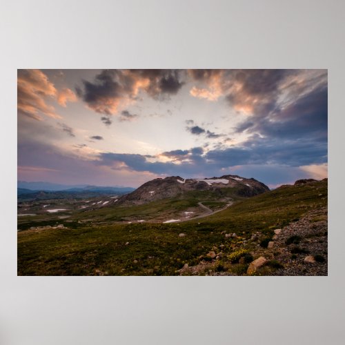 Beartooth Highway Sunset Poster