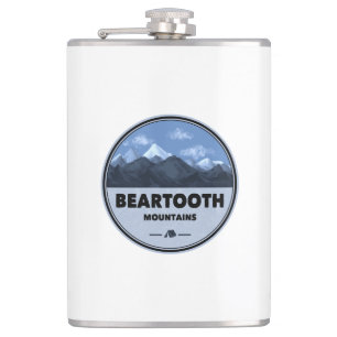 Beartooth Mountains Montana Wyoming Camping Flask