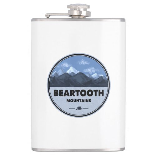 Beartooth Mountains Montana Wyoming Camping Flask