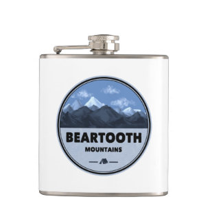 Beartooth Mountains Montana Wyoming Camping Flask
