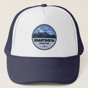 Beartooth Mountains Montana Wyoming Camping Trucker Hat