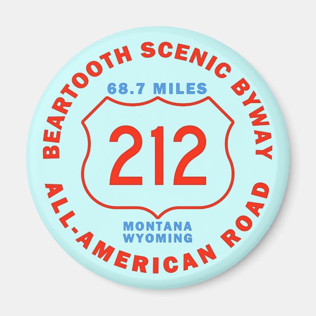 Beartooth Scenic Byway All American Road Magnet (Front)