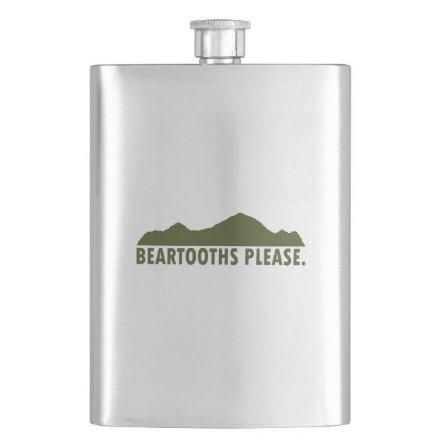 Beartooths Please Flask (Front)