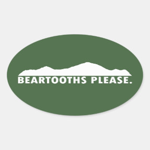 Beartooths Please Oval Sticker