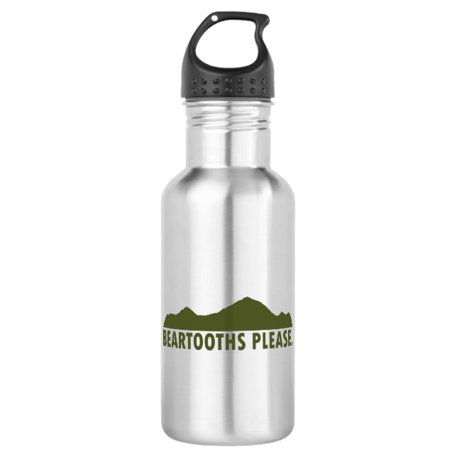Beartooths Please Stainless Steel Water Bottle (Front)
