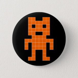 BearVader - Orange Pinback Button