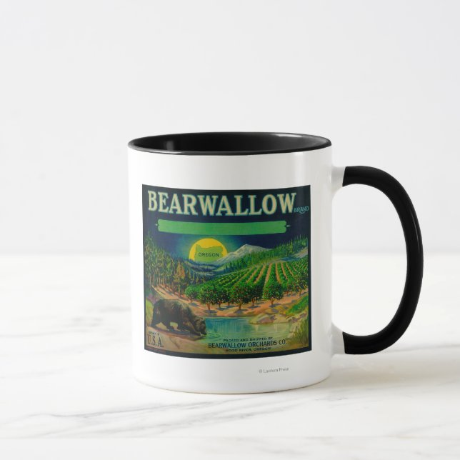 Bearwallow Apple Crate LabelHood River, OR Mug (Right)
