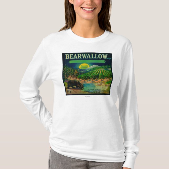 Bearwallow Apple Crate LabelHood River, OR T-Shirt (Front)