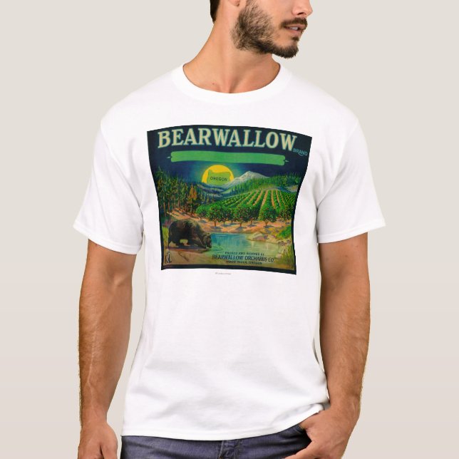 Bearwallow Apple Crate LabelHood River, OR T-Shirt (Front)