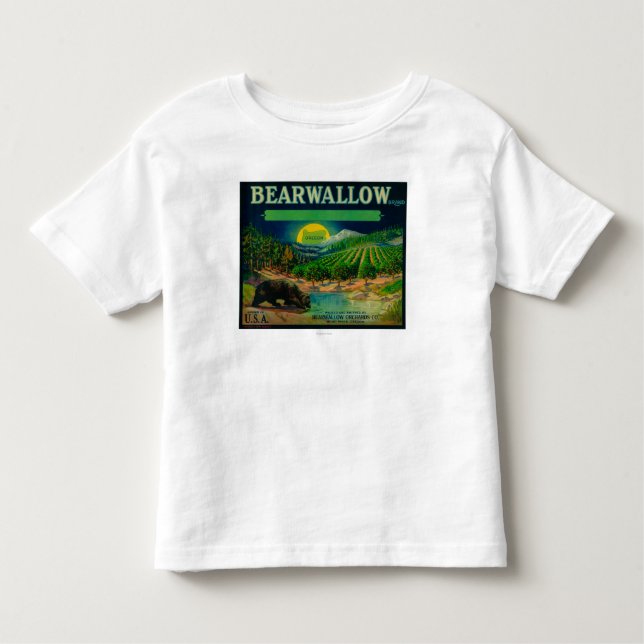 Bearwallow Apple Crate LabelHood River, OR Toddler T-shirt (Front)