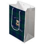 Beary 1st Birthday Polo Teddy Bear Plaid Birthday Medium Gift Bag