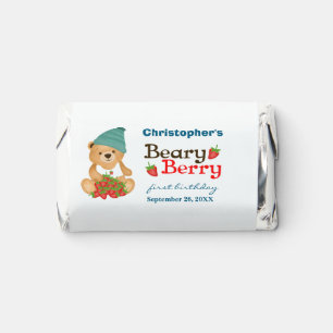 Beary Berry First Birthday Strawberries Cub Kid Hershey's Miniatures
