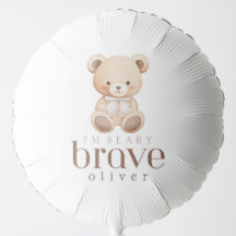 beary brave childhood cancer sick kids custom 