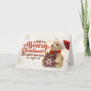 Beary Christmas Holiday Bear Christmas Card Art