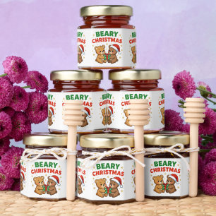 Beary Christmas Honey Jar Favors