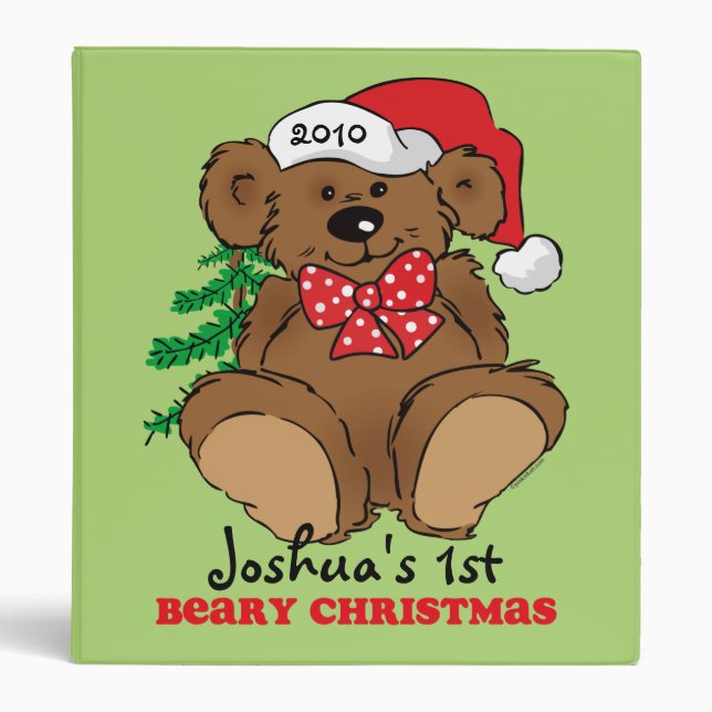 Beary Christmas Keepsake Binder (Front)