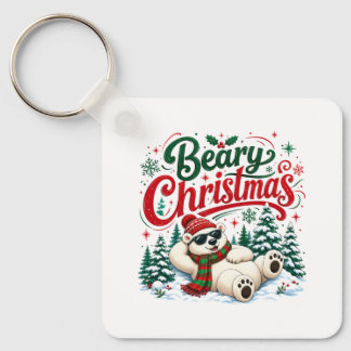 Beary Christmas Keychain