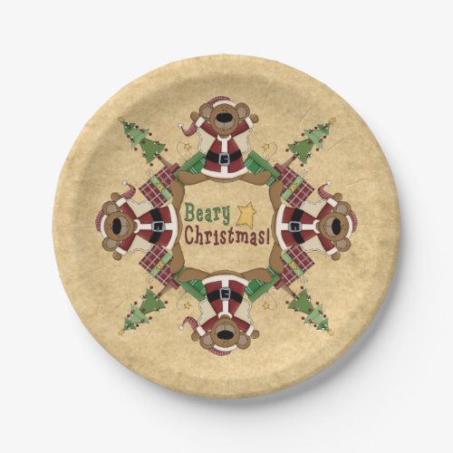 Beary Christmas Paper Plates