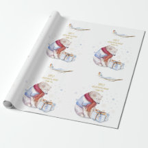 Beary Christmas Personalized Wonderland Bear Robin